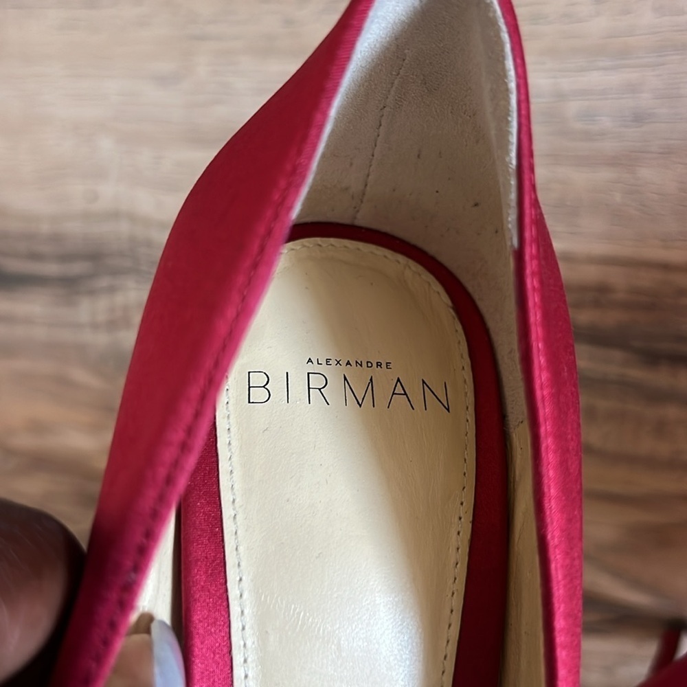 Alexandre Birman Burgundy Pointed Toe Heels Size 36 - Picture 4 of 8